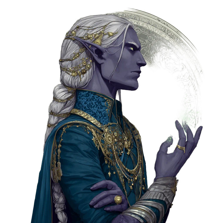 Noble Dark Elf Vinyl Car Decal Sticker – Waterproof & UV-Resistant 3.4133333333333336"