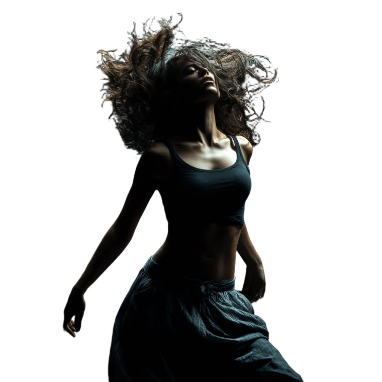 Modern Dancer Spinning Vinyl Car Decal Sticker – Waterproof & UV-Resistant 6.826666666666667"