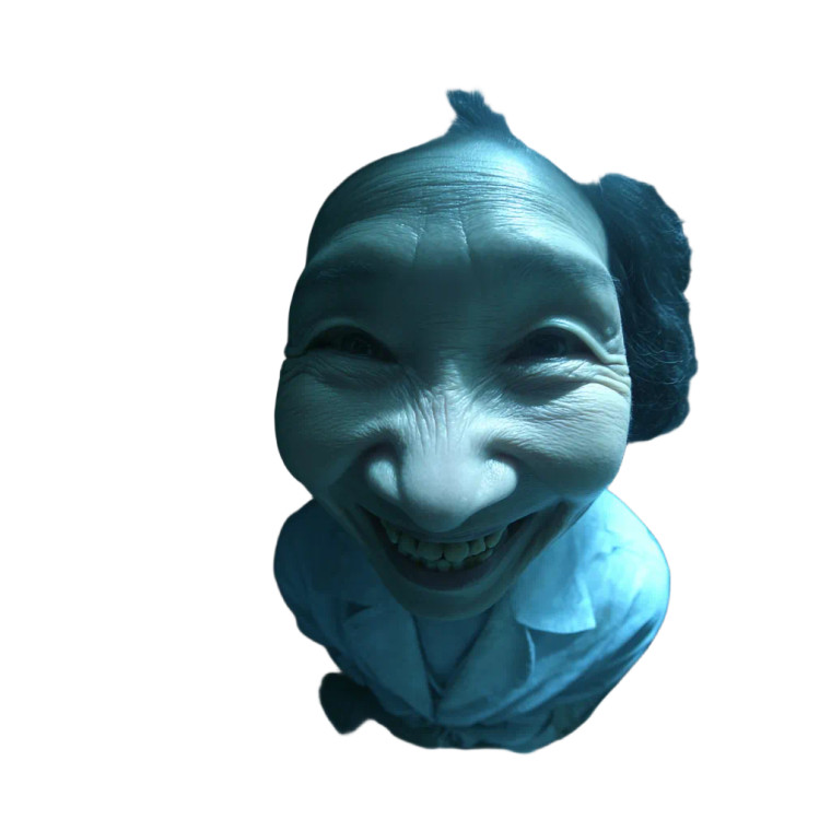 Scary Smiling Woman V2 Vinyl Car Decal Sticker – Waterproof & UV-Resistant 3.4133333333333336"