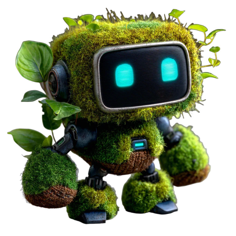 Cute Cube Robot Vinyl Car Decal Sticker – Waterproof & UV-Resistant 6.826666666666667"