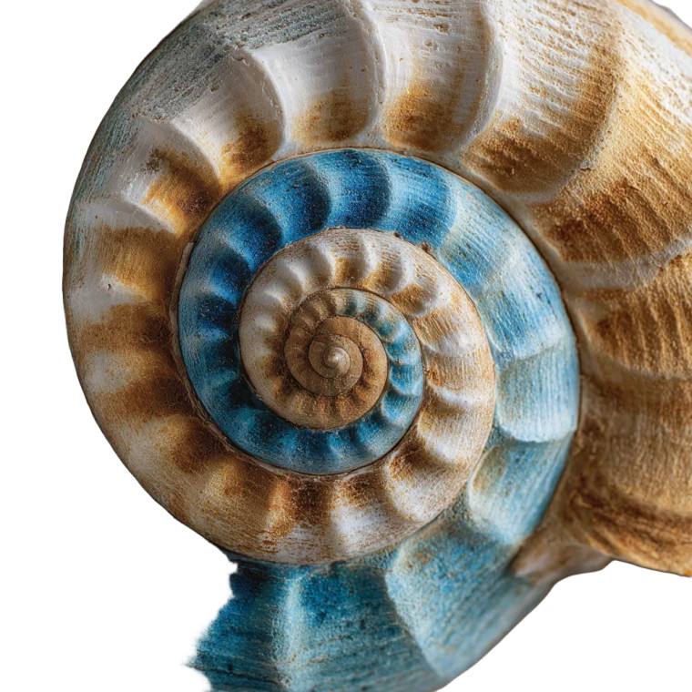 Spiral Shell Closeup Vinyl Car Decal Sticker – Waterproof & UV-Resistant 3.4133333333333336"