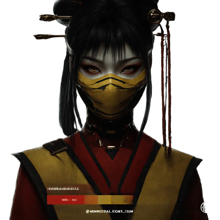 Scorpion Geisha Android Vinyl Car Decal Sticker – Waterproof & UV-Resistant 6.826666666666667"