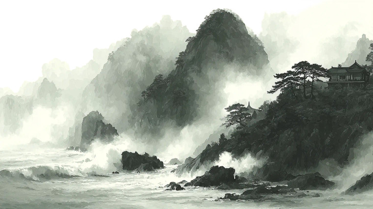 Ancient Emperor Ritual Vinyl Car Decal Sticker – Waterproof & UV-Resistant 2.72"