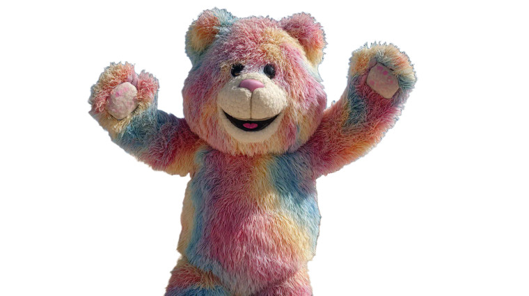 Dancing Fluffy Bear Vinyl Car Decal Sticker – Waterproof & UV-Resistant 5.4
