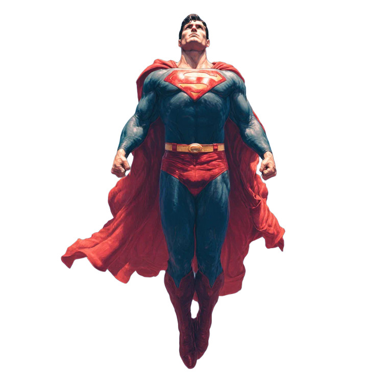 Superman Flying Upwards Vinyl Car Decal Sticker – Waterproof & UV-Resistant 3.4133333333333336"