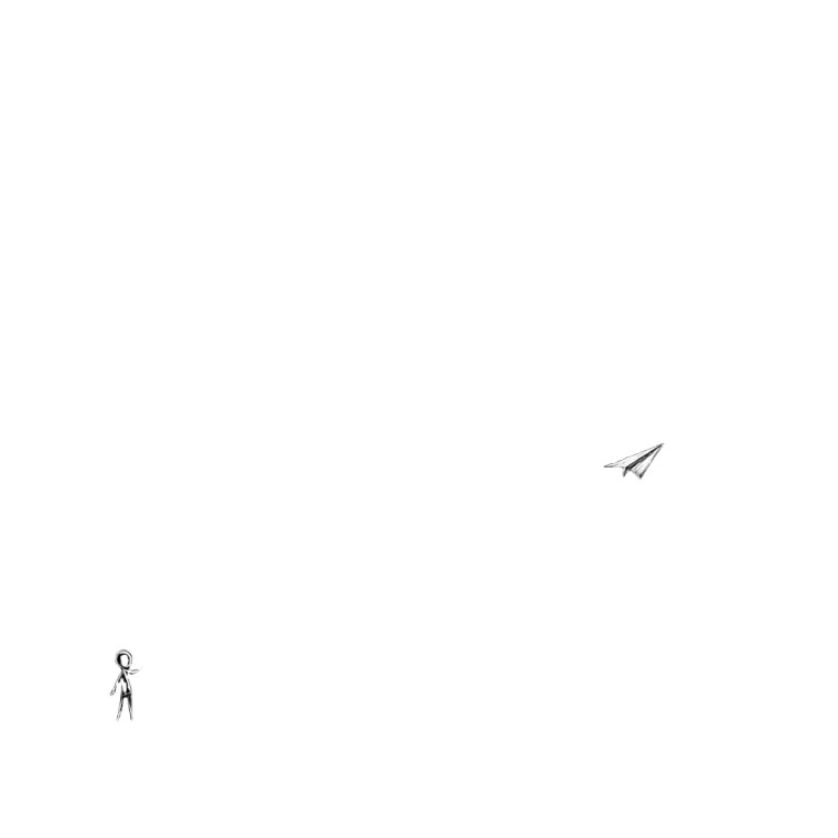 Stickman Throws Airplane Vinyl Car Decal Sticker – Waterproof & UV-Resistant 3.4133333333333336"