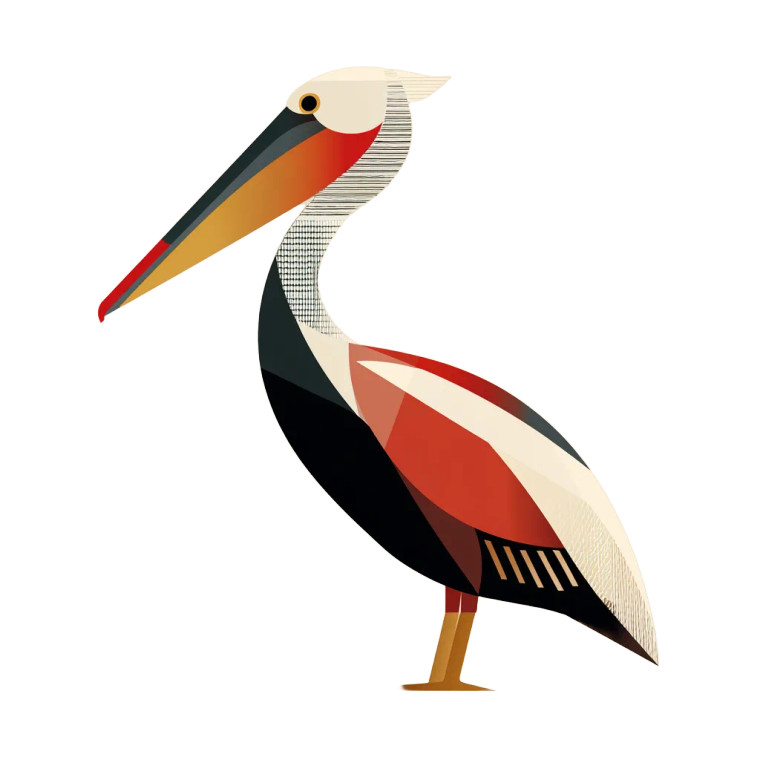 Minimalist Pelican Vinyl Car Decal Sticker – Waterproof & UV-Resistant 3.4133333333333336"