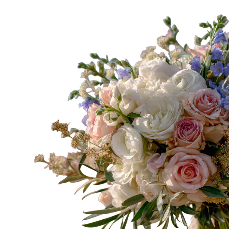 Bridal Bouquet Close-Up V2 Vinyl Car Decal Sticker – Waterproof & UV-Resistant 3.4133333333333336"