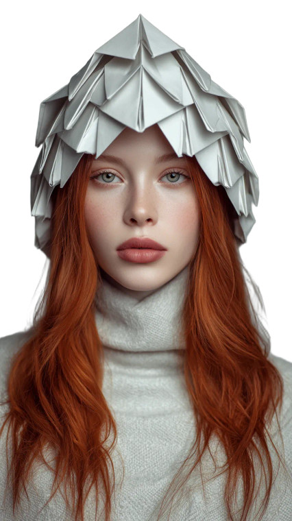 Origami Hat Model Vinyl Car Decal Sticker – Waterproof & UV-Resistant 4.8533333333333335"