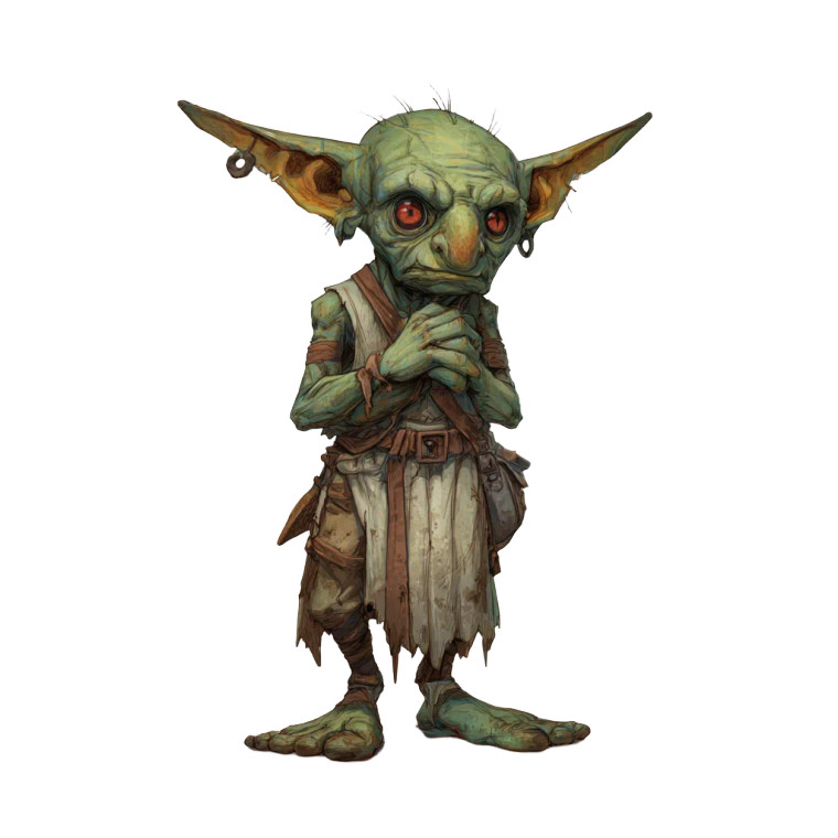 Sad Goblin Vinyl Car Decal Sticker – Waterproof & UV-Resistant 3.4133333333333336"