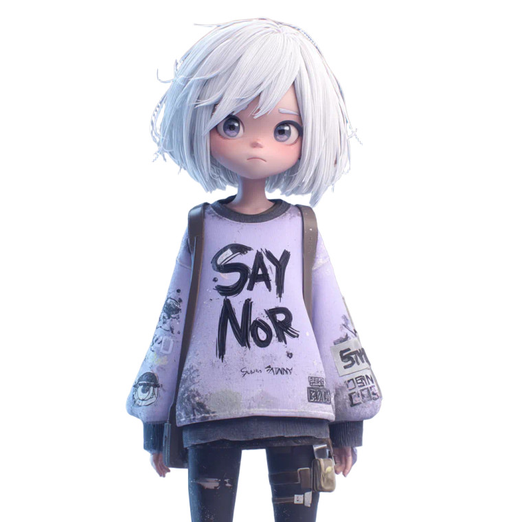 Graffiti Style Girl Vinyl Car Decal Sticker – Waterproof & UV-Resistant 3.4133333333333336"