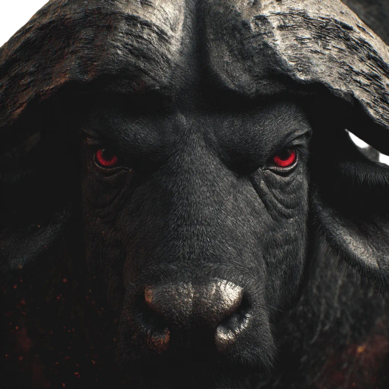 Buffalo Demon Vinyl Car Decal Sticker – Waterproof & UV-Resistant 3.4133333333333336"