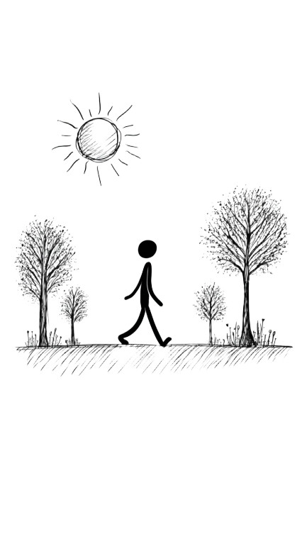 Mindful Stick Figure Vinyl Car Decal Sticker – Waterproof & UV-Resistant 4.8533333333333335"