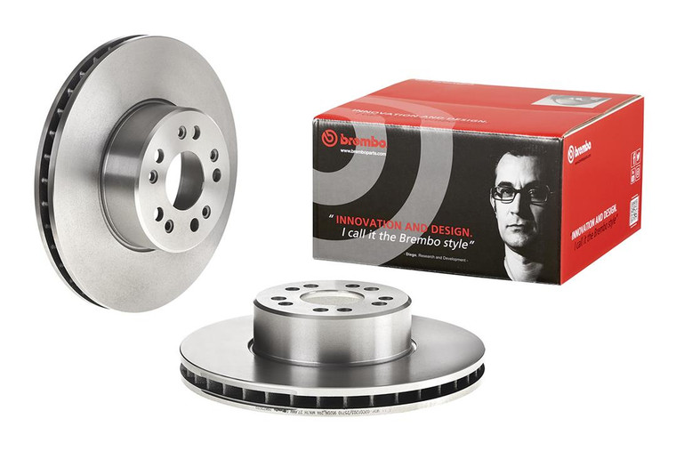 High Carbon Vented Brake Rotor | 320mm Diameter | Corrosion Resistant | Premium UV Coated | ECE-R90 Certified