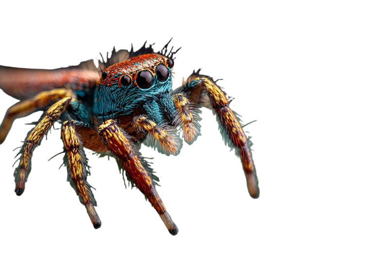 Colorful Jumping Spider Vinyl Car Decal Sticker – Waterproof & UV-Resistant 3.0933333333333333"