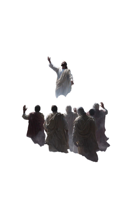 Ascending Jesus V8 Vinyl Car Decal Sticker – Waterproof & UV-Resistant 4.8533333333333335"