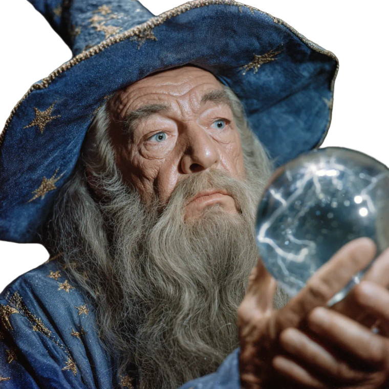 Retro Wizard Gaze Vinyl Car Decal Sticker – Waterproof & UV-Resistant 3.4133333333333336"