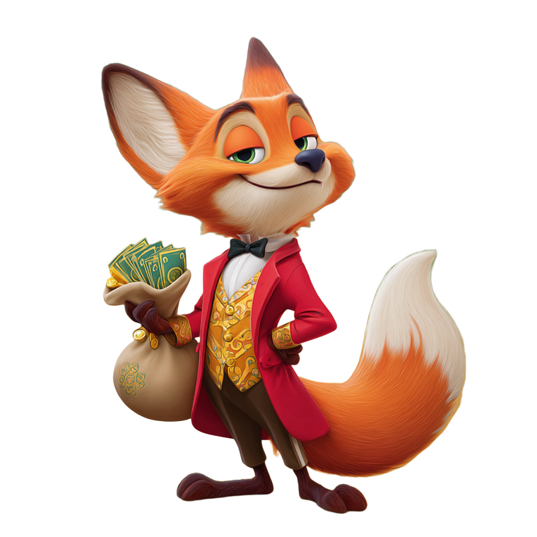 Dapper Fox Gambler Vinyl Car Decal Sticker – Waterproof & UV-Resistant 3.4133333333333336"