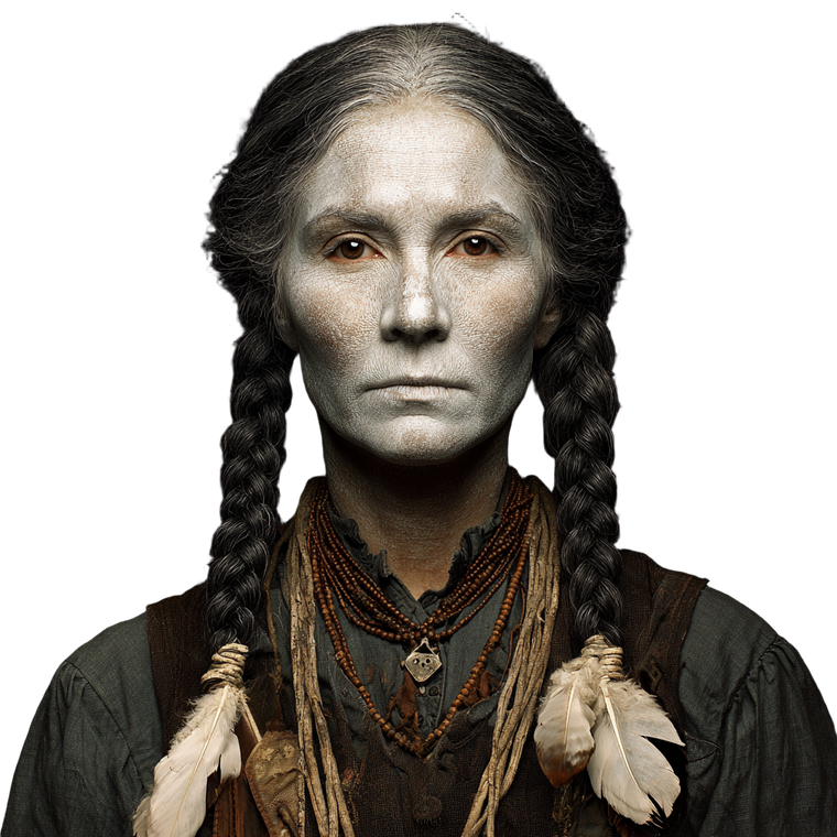 Native American Woman V9 Vinyl Car Decal Sticker – Waterproof & UV-Resistant 3.4133333333333336"