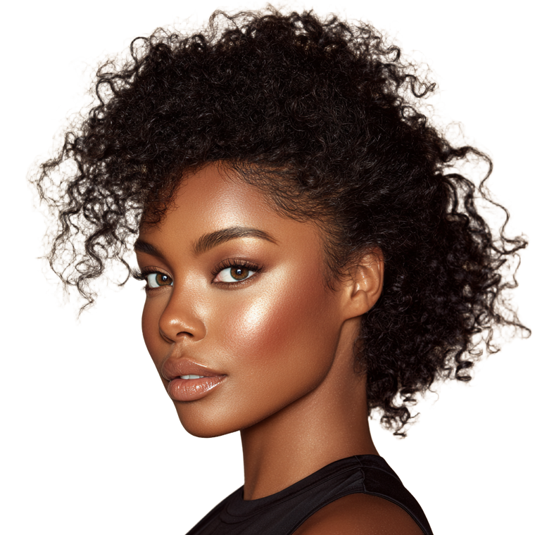 Elegant African-American Model Vinyl Car Decal Sticker – Waterproof & UV-Resistant 6.826666666666667"