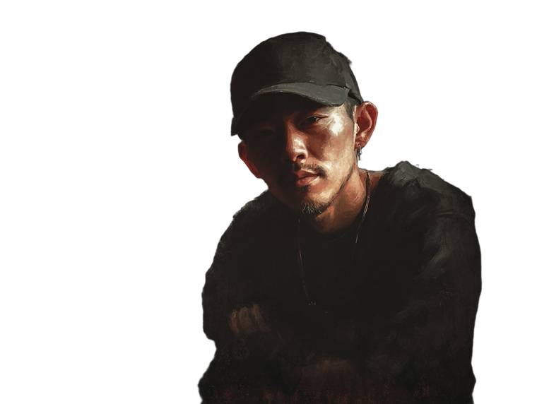 Chinese Man Portrait V6 Vinyl Car Decal Sticker – Waterproof & UV-Resistant 3.0933333333333333"