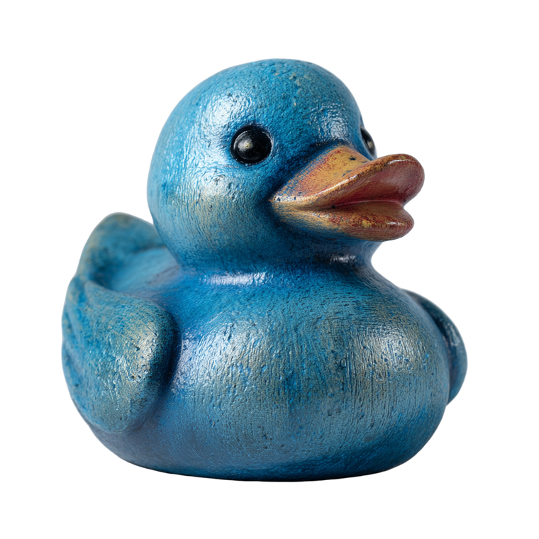 Blue Rubber Duck V4 Vinyl Car Decal Sticker – Waterproof & UV-Resistant 3.4133333333333336"