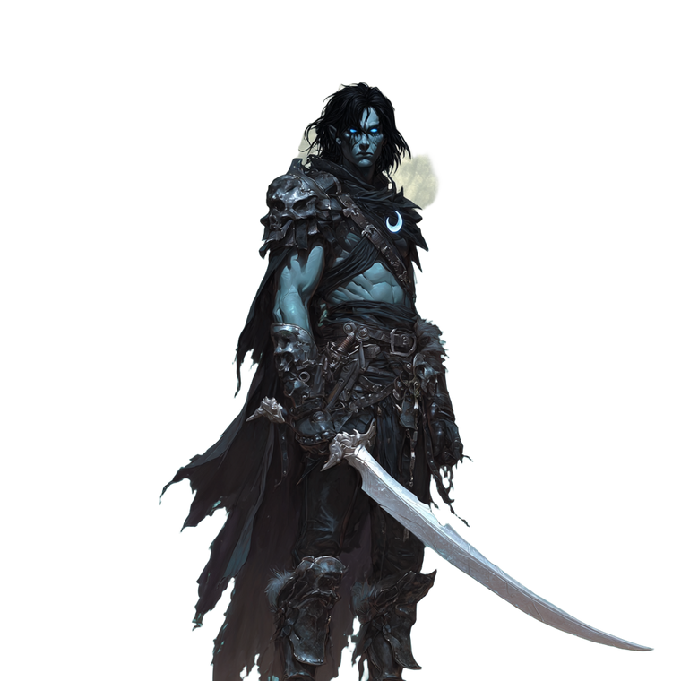 Vampire Moon Warrior V4 Vinyl Car Decal Sticker – Waterproof & UV-Resistant 3.4133333333333336"