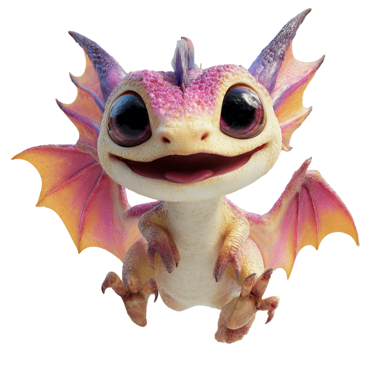 Cute Baby Dragon V9 Vinyl Car Decal Sticker – Waterproof & UV-Resistant 3.4133333333333336"