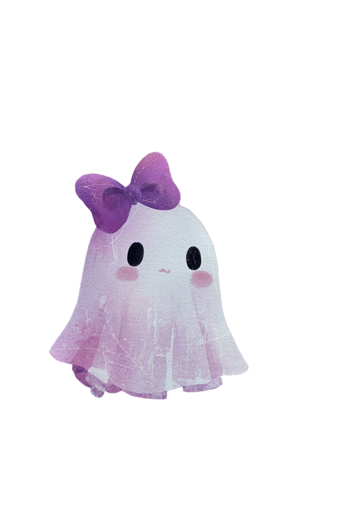 Cute Halloween Ghost V6 Vinyl Car Decal Sticker – Waterproof & UV-Resistant 4.4