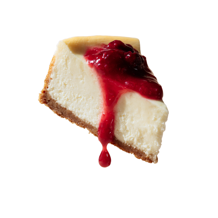 Glistening Cheesecake Slice Vinyl Car Decal Sticker – Waterproof & UV-Resistant 6.826666666666667"