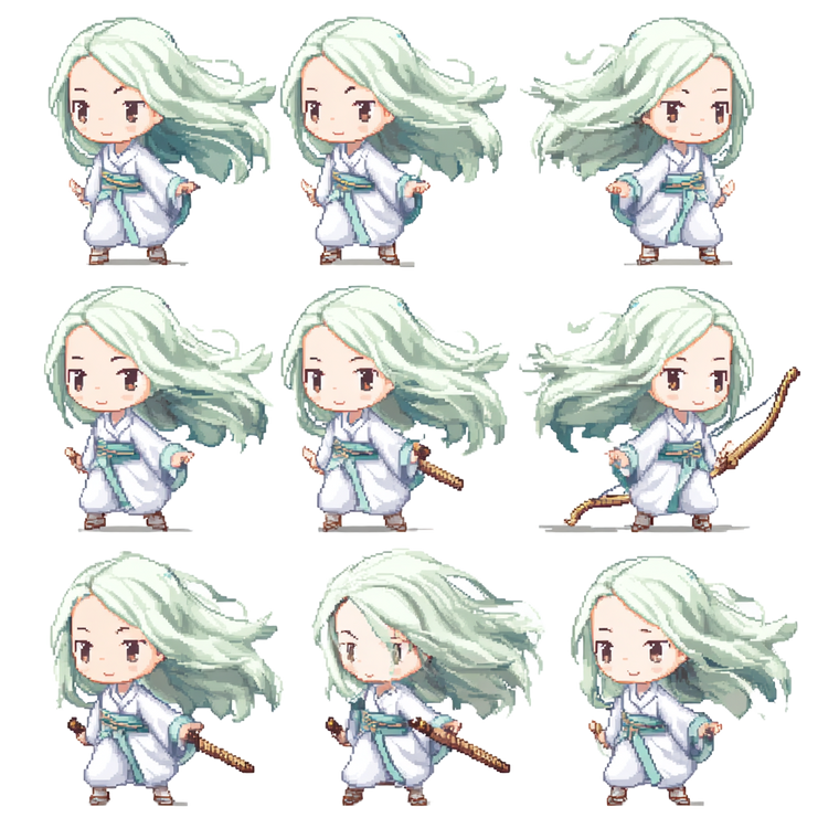 Chibi Haku Sprite Vinyl Car Decal Sticker – Waterproof & UV-Resistant 6.826666666666667"