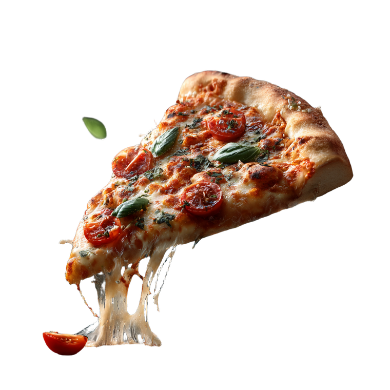 Floating Margherita Pizza Vinyl Car Decal Sticker – Waterproof & UV-Resistant 3.4133333333333336"
