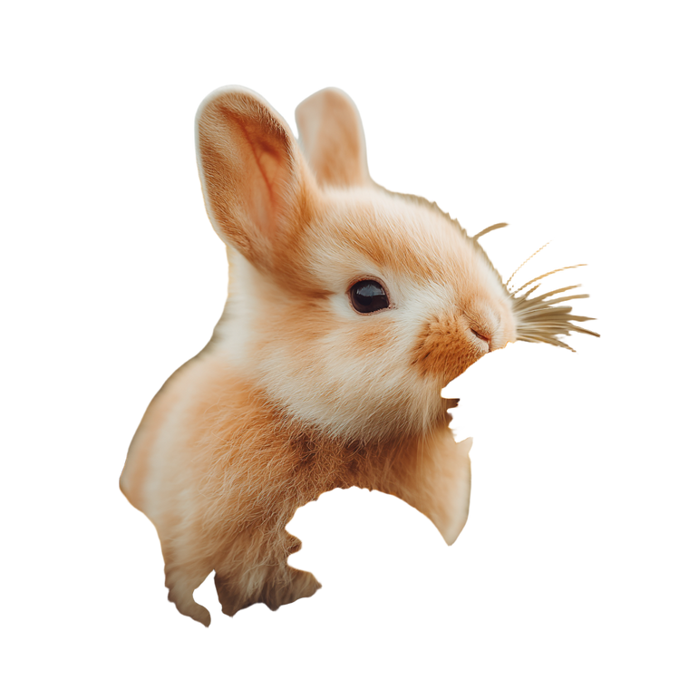 Dandelion Bunny Vinyl Car Decal Sticker – Waterproof & UV-Resistant 3.4133333333333336"