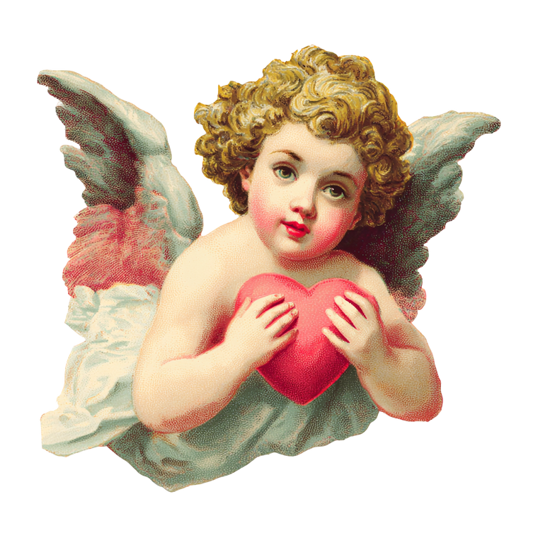 Vintage Cupid Vinyl Car Decal Sticker – Waterproof & UV-Resistant 6.826666666666667"