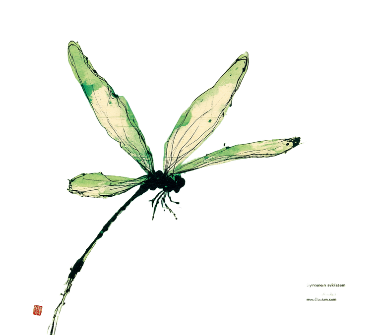 Chinese Dragonfly Art Vinyl Car Decal Sticker – Waterproof & UV-Resistant 3.4133333333333336"