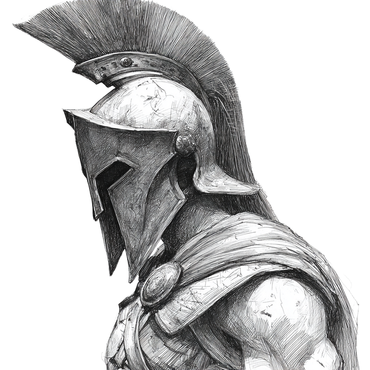 Spartan Warrior V262 Vinyl Car Decal Sticker – Waterproof & UV-Resistant 3.4133333333333336"