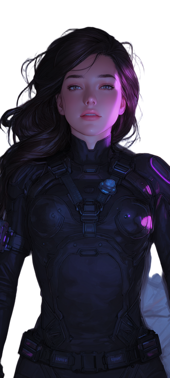 Cyberpunk Woman Portrait V15 Vinyl Car Decal Sticker – Waterproof & UV-Resistant 10.8