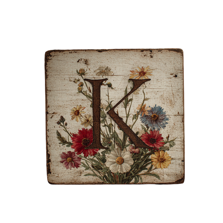 Rustic Monogrammed Sign Vinyl Car Decal Sticker – Waterproof & UV-Resistant 6.826666666666667"