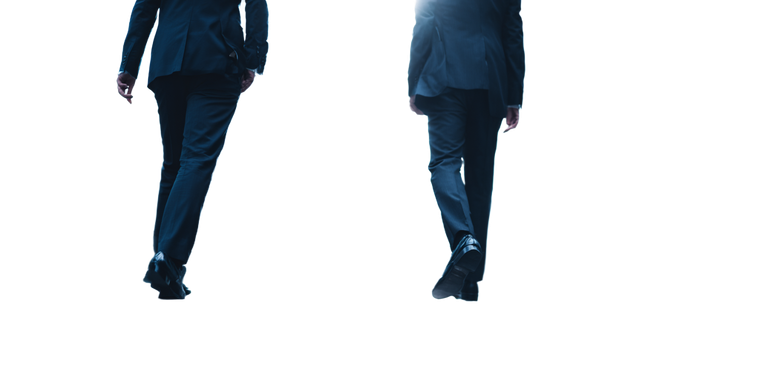 Auditors Walking Away Vinyl Car Decal Sticker – Waterproof & UV-Resistant 2.56"