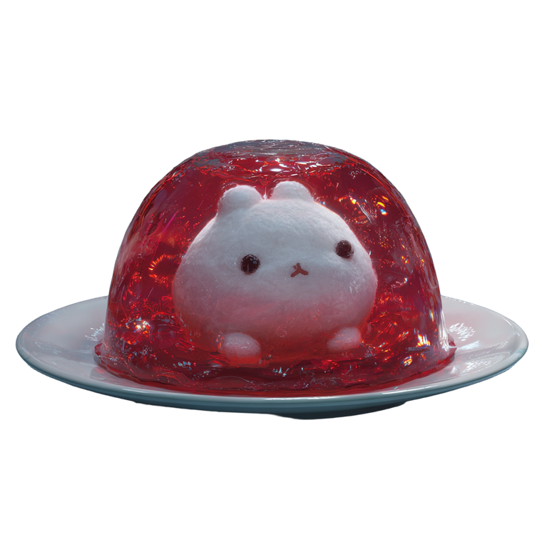 Molang In Jello Vinyl Car Decal Sticker – Waterproof & UV-Resistant 3.4133333333333336"