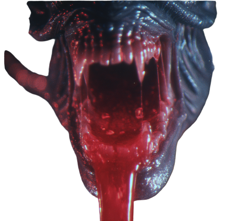Alien Monster Feast Vinyl Car Decal Sticker – Waterproof & UV-Resistant 3.4133333333333336"