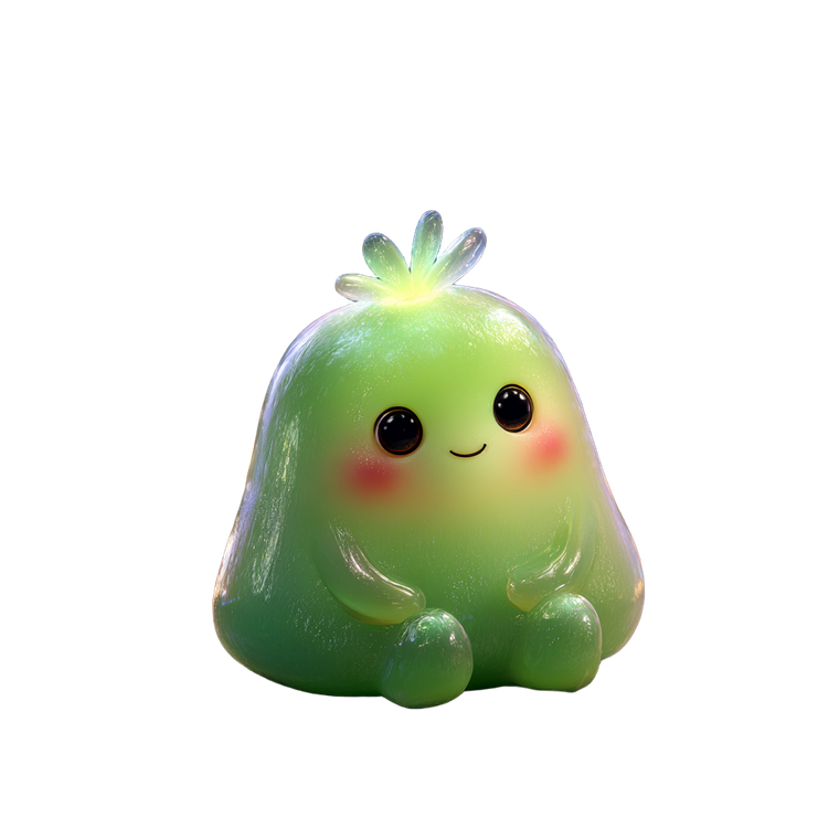 Cute Jelly Creature Vinyl Car Decal Sticker – Waterproof & UV-Resistant 6.826666666666667"