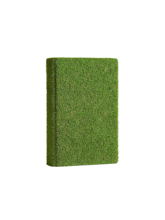 Grass-Covered Book Vinyl Car Decal Sticker – Waterproof & UV-Resistant 8.213333333333333"