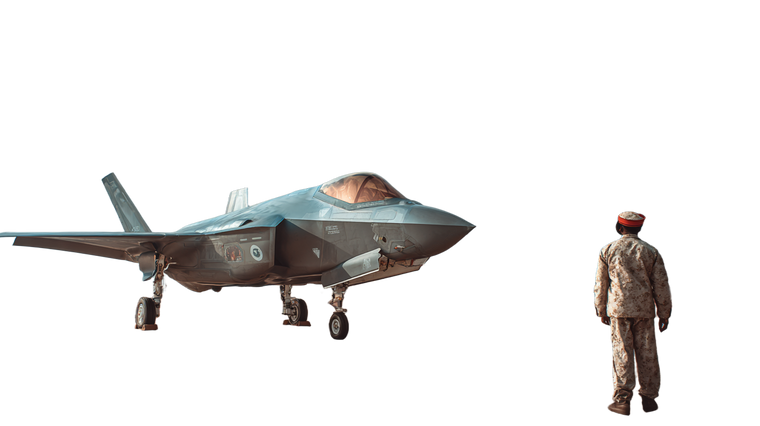 F35 Fighter Jet Vinyl Car Decal Sticker – Waterproof & UV-Resistant 2.72"