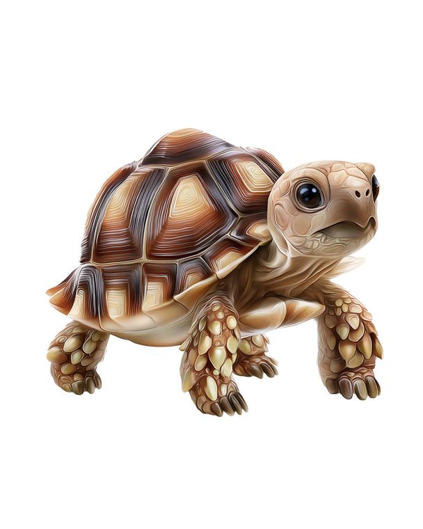 African Tortoise Vinyl Car Decal Sticker – Waterproof & UV-Resistant 4.0"