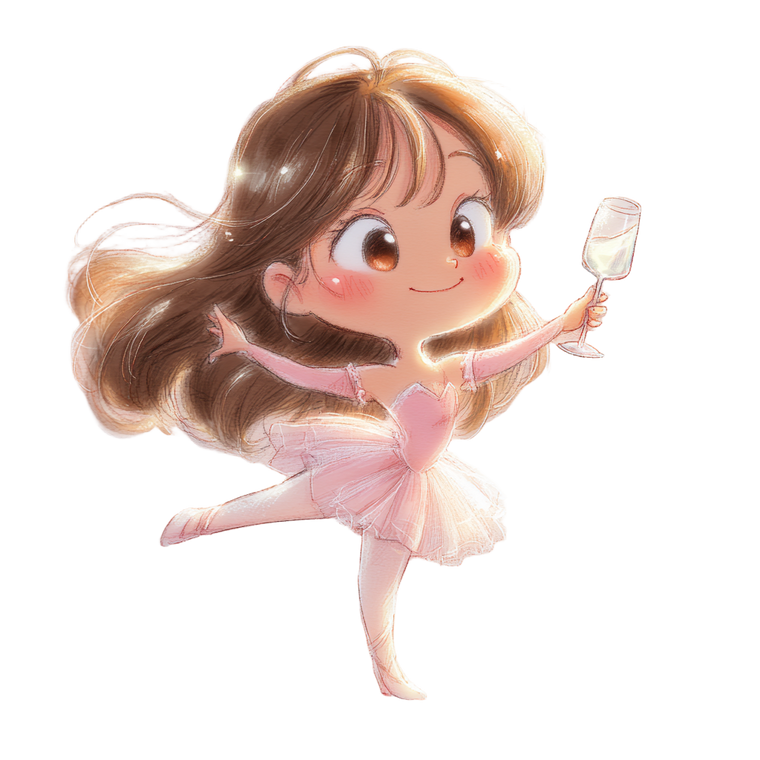 Tipsy Ballet Dancer Vinyl Car Decal Sticker – Waterproof & UV-Resistant 3.4133333333333336"