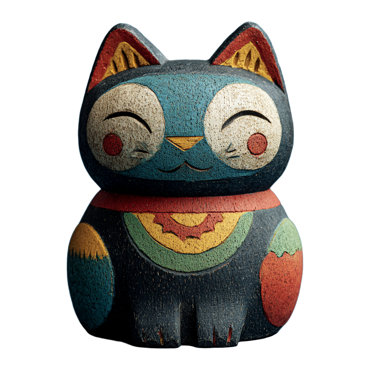 Anime Cat Figurine Vinyl Car Decal Sticker – Waterproof & UV-Resistant 3.4133333333333336"