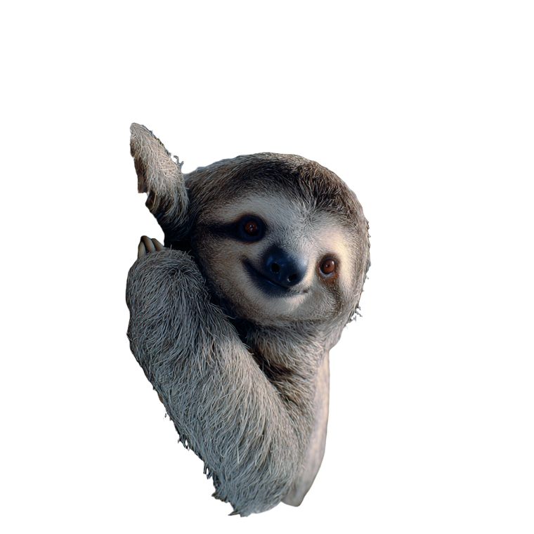 Hanging Sloth Vinyl Car Decal Sticker – Waterproof & UV-Resistant 6.826666666666667"