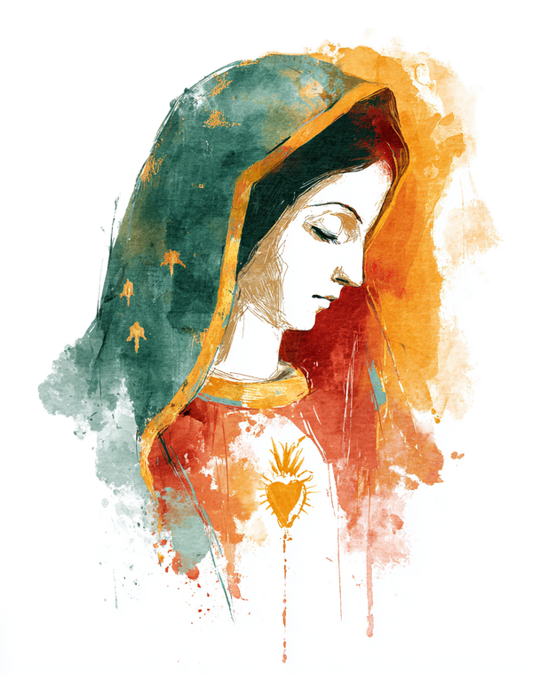Modern Our Lady Vinyl Car Decal Sticker – Waterproof & UV-Resistant 4.0"