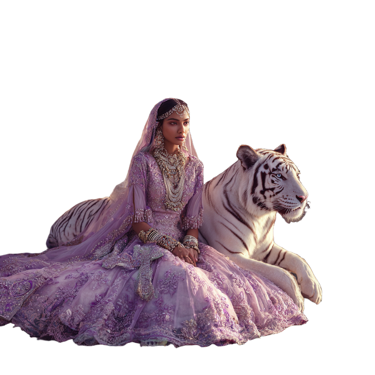 Punjabi Queen Portrait Vinyl Car Decal Sticker – Waterproof & UV-Resistant 6.826666666666667"